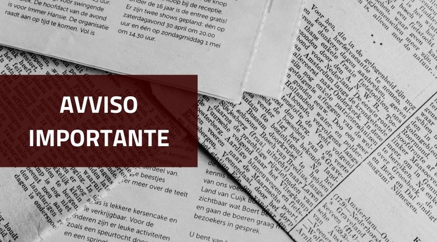 Clicca per accedere all'articolo CHIUSURA ESTIVA UFFICI